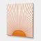 Designart - Orange Sun Print III - Modern Canvas Wall Art Print